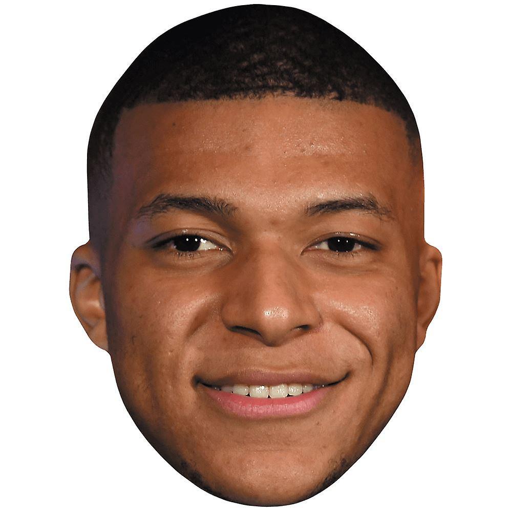 Celebrity Cutouts Kylian Mbappé (Smile) Celebrity Mask, Flat Card Face