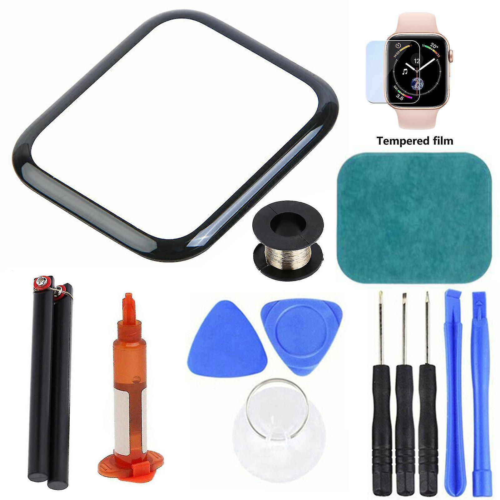 DUQI Front Glass Lens Replacement Screen Repair Kit Compatible Apple Watch 2/3/4/5/6 Series for Apple Watch SE 44mm