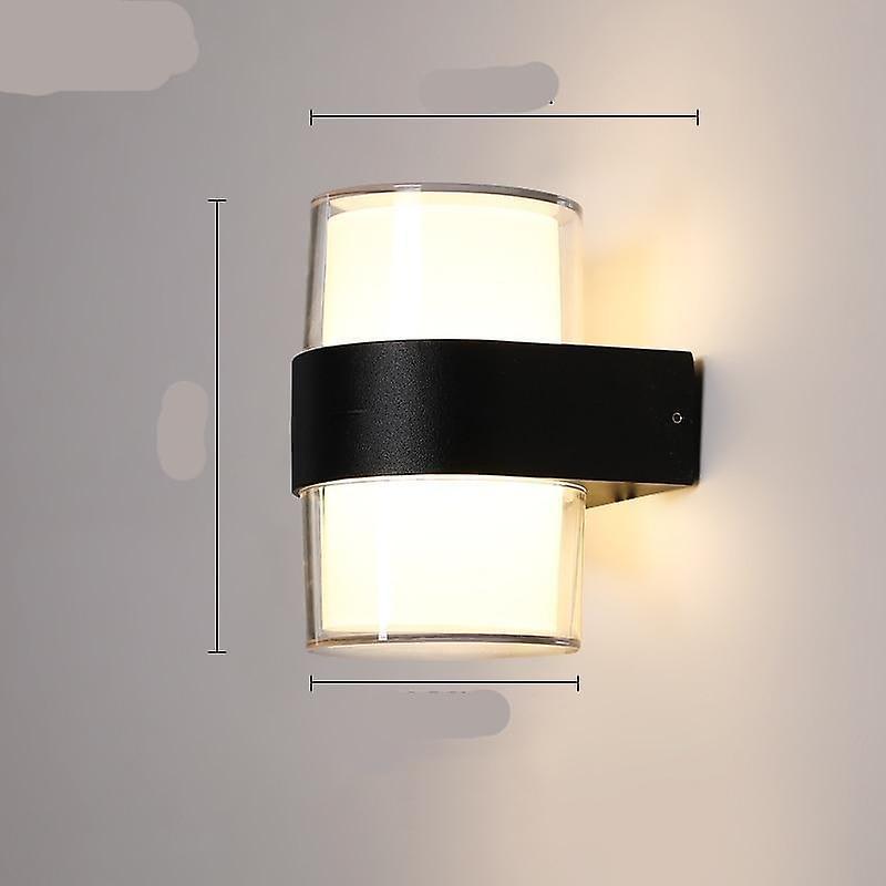 Slowmoose Led Wall Light With Human Body Motion Sensing, Ip65 Waterproof Outdoor Lamp Cool white Radar Sensor