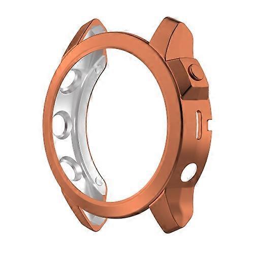 Watch Parts For Garmin Fenix 7S Shockproof TPU Watch Case Rose Gold