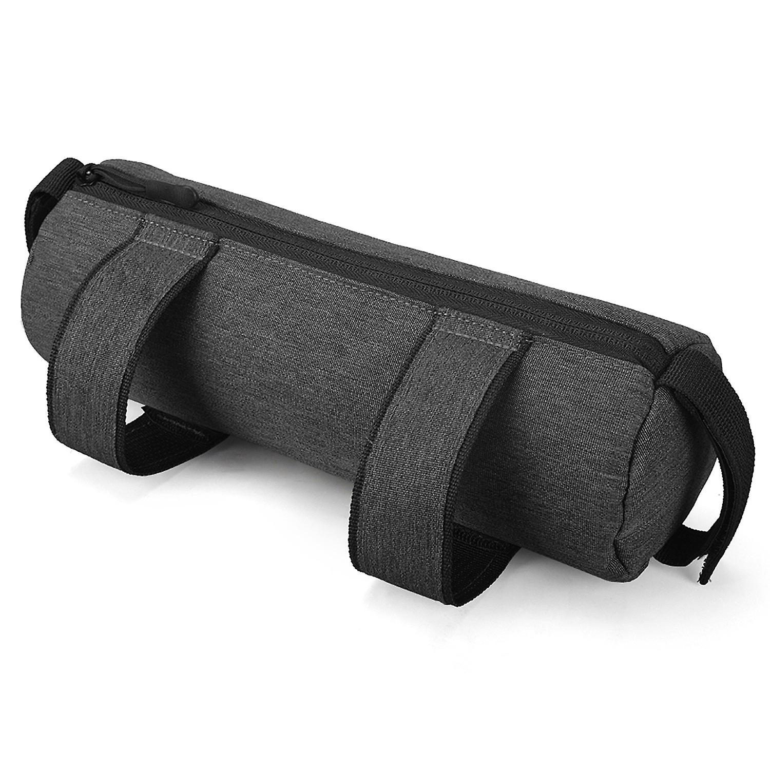 SAHOO Bike Handlebar Bag Cycling Top Tube Bag Bike Bicycle Front Frame Bag Cycling Strap-on Storage Bag Grey