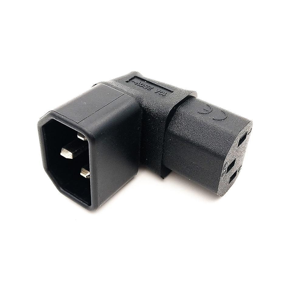 Slowmoose Iec 320 C13 Female To C14 Male Pdu Angle Power Cables - Power Cord Adapter Up Angle Adapter