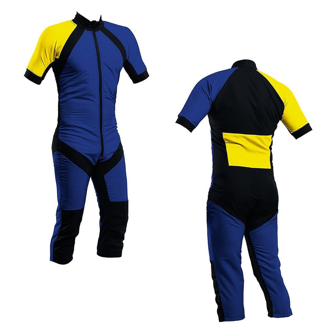 SkyexSuits Skydiving summer suit royal-yellow s2-03 Blue and yellow Xxxl / men