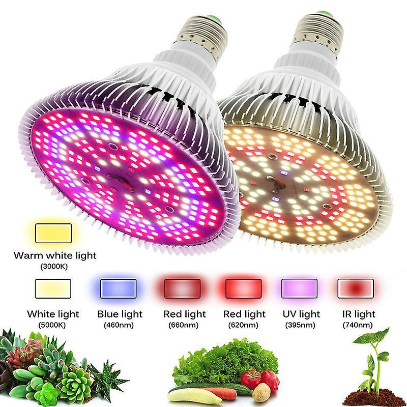 Kaili Led Grow Bulb Full Spectrum Phytolamp Seedling Grow Light 250w Uv Planting Light For Hydroponic Vegetables Herbs Flowers 2 pcs