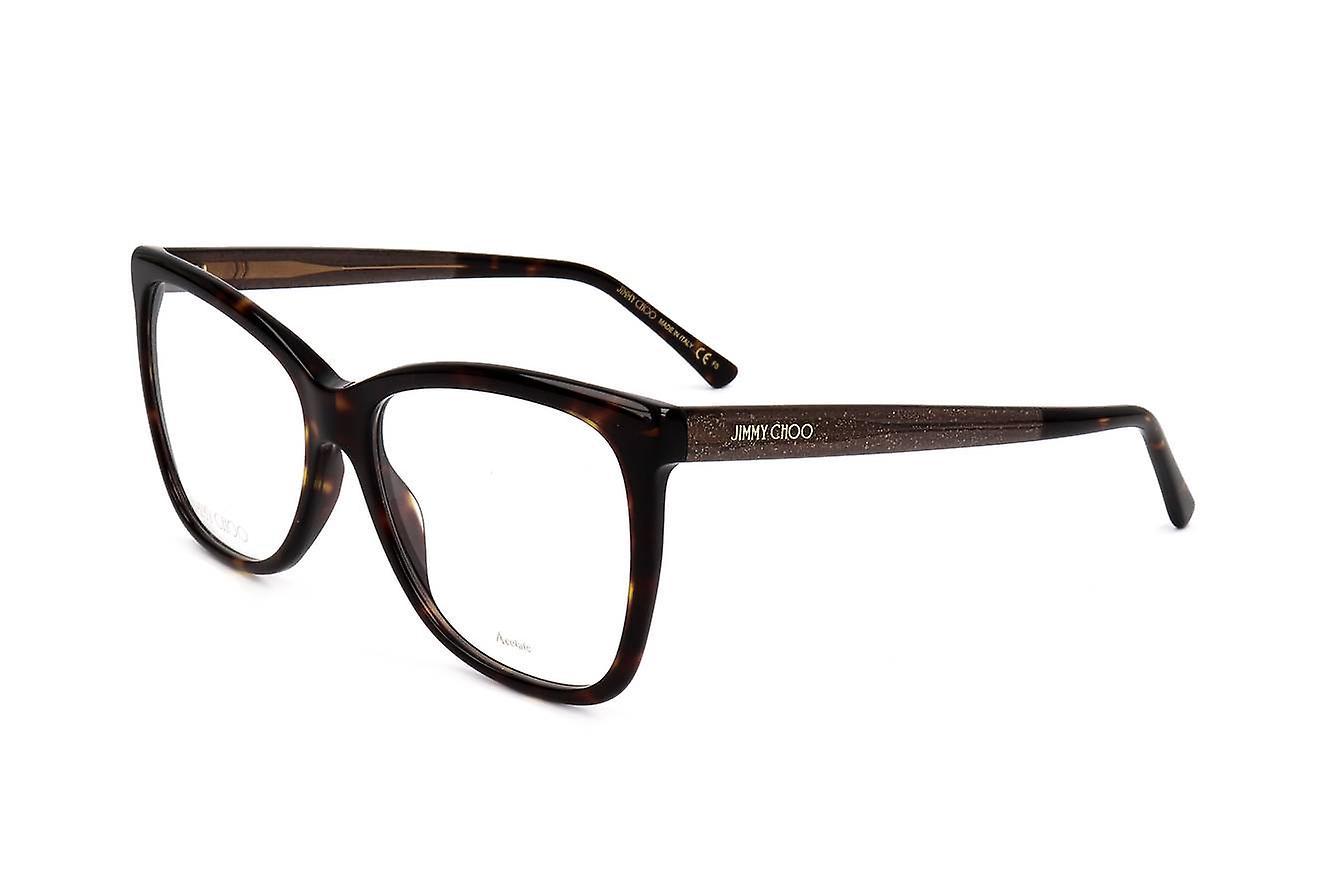 Eyewear Frames Jimmy Choo JC362 086 HAVANA 55/16/145 WOMAN Brown 55 mm