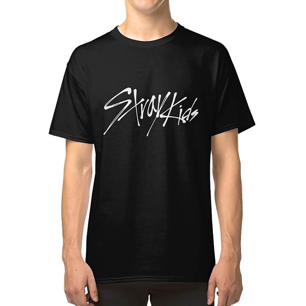 RockShark Stray Kids - White Logo T-shirt black M