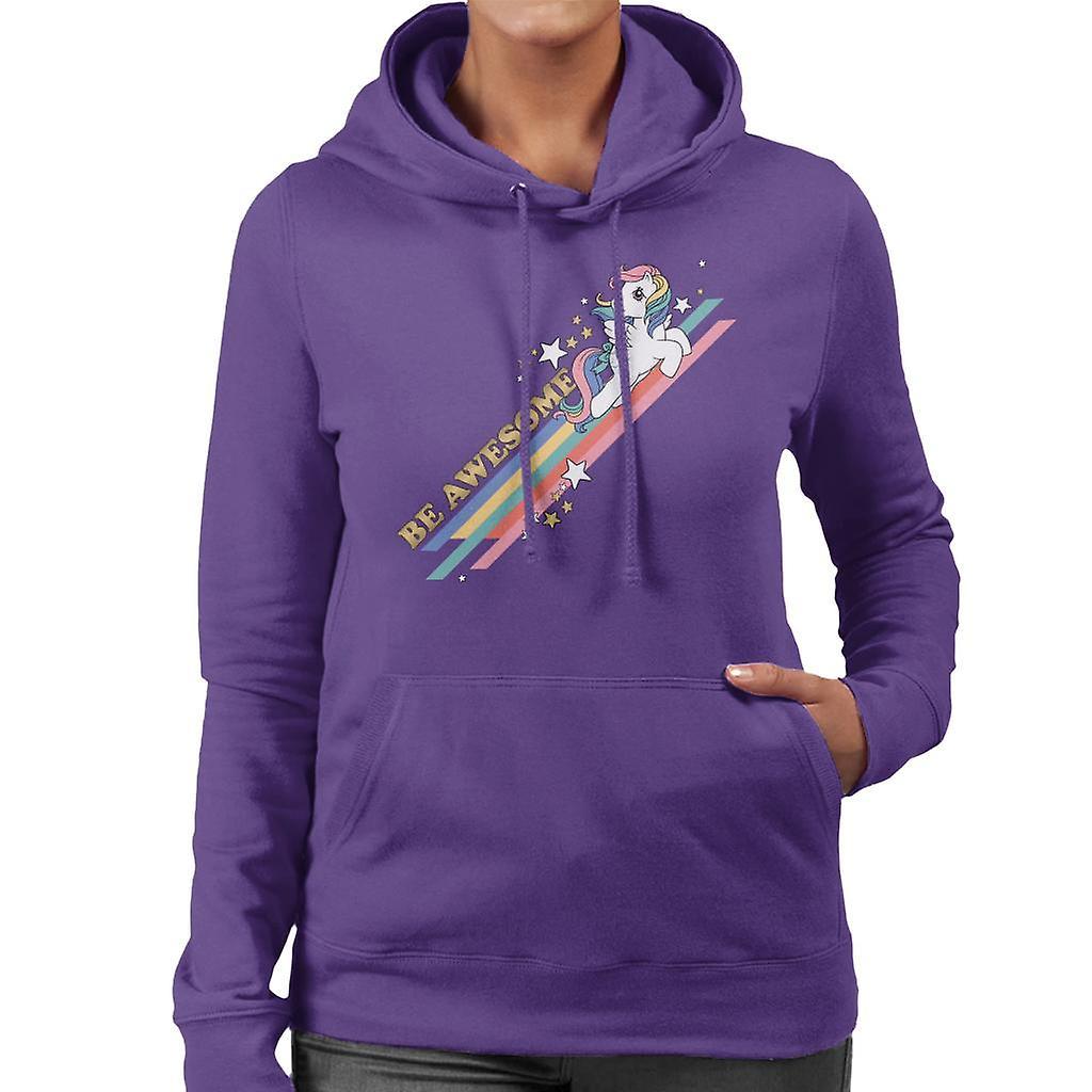 My Little Pony Be Awesome Women's Hooded Sweatshirt Purple Medium