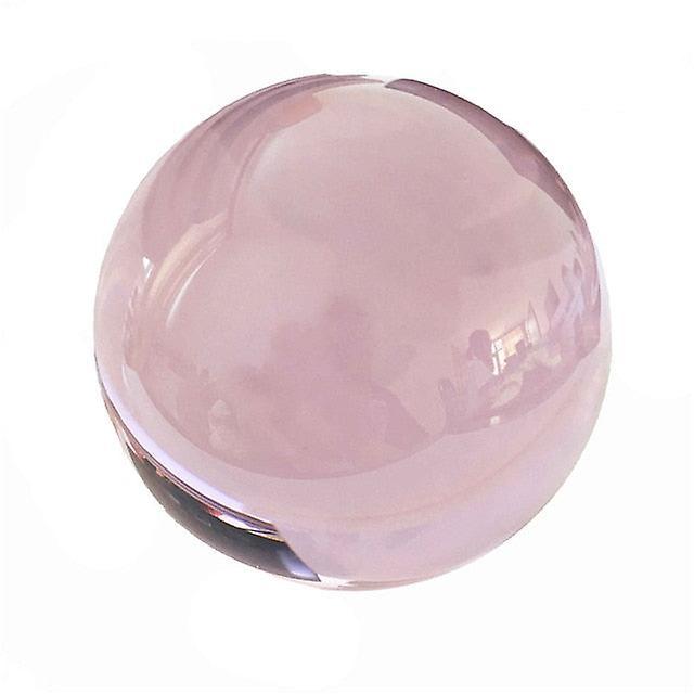 Slowmoose Globe K9 Clear Chandelier Lens Crystal Glass Ball - Crystal Ball Stand pink 60mm