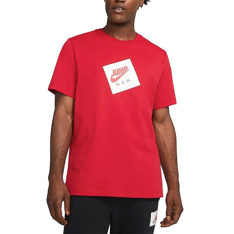 Nike Air Jordan Mens T Shirts Crew Neck Athletic Cotton Red L