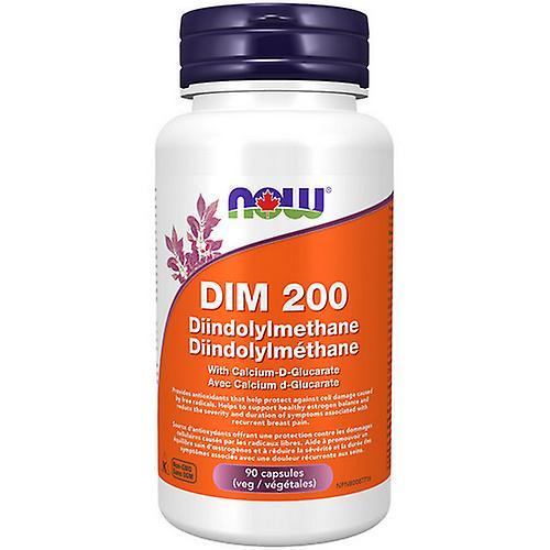 Now! Now DIM with Calcium d-Glucarate,200mg ,90 VegCaps (Pack of 1)