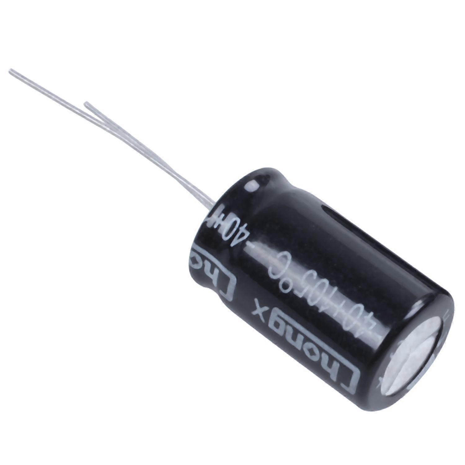 Elrachen 10 Pcs 22uF 400V 105C Radial Electrolytic Capacitors Black 13mm x 21mm