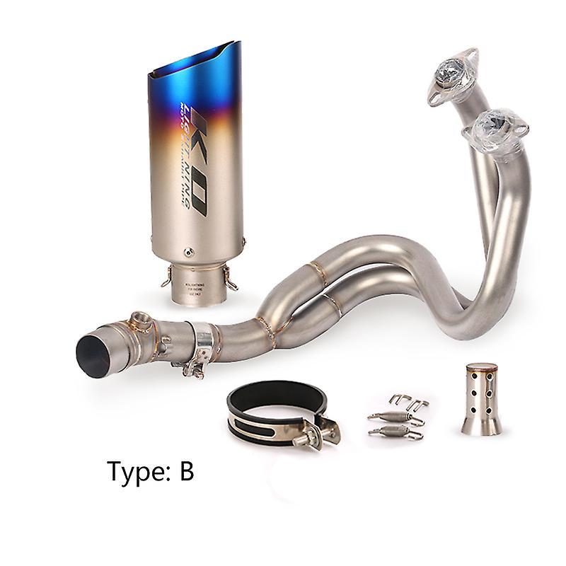 Muggyz Full Exhaust System For Kawasaki Z650 Z650rs Ninja 650 650r/f Er6n/6f Versys 650 Header Mid Pipe 51mm Muffler Escape Db Killer B