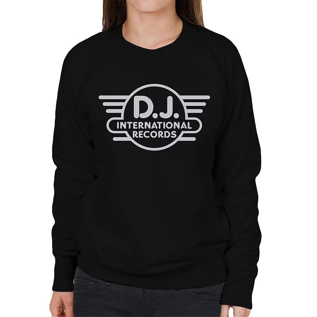 DJ International Classic Logo Women's Sweatshirt Black Small