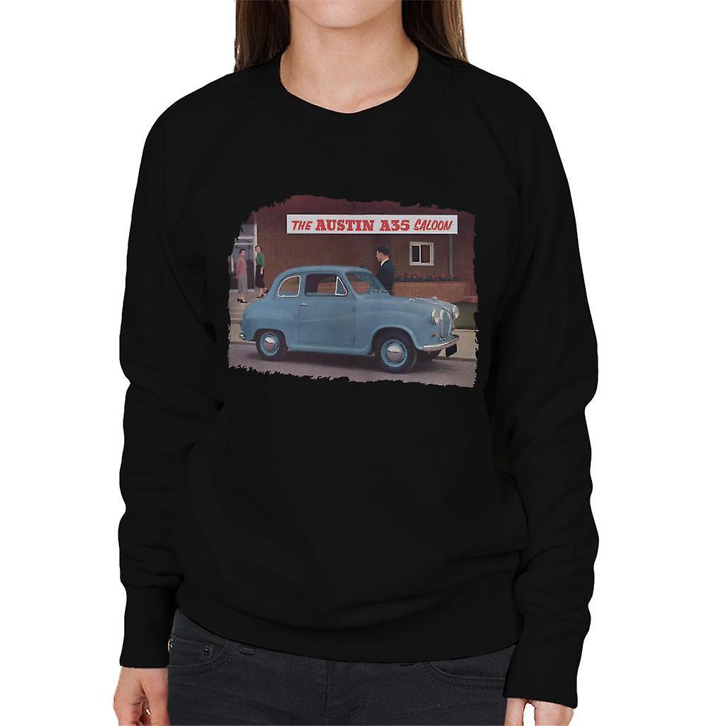 Austin A35 Saloon British Motor Heritage Women's Sweatshirt Black XX-Large