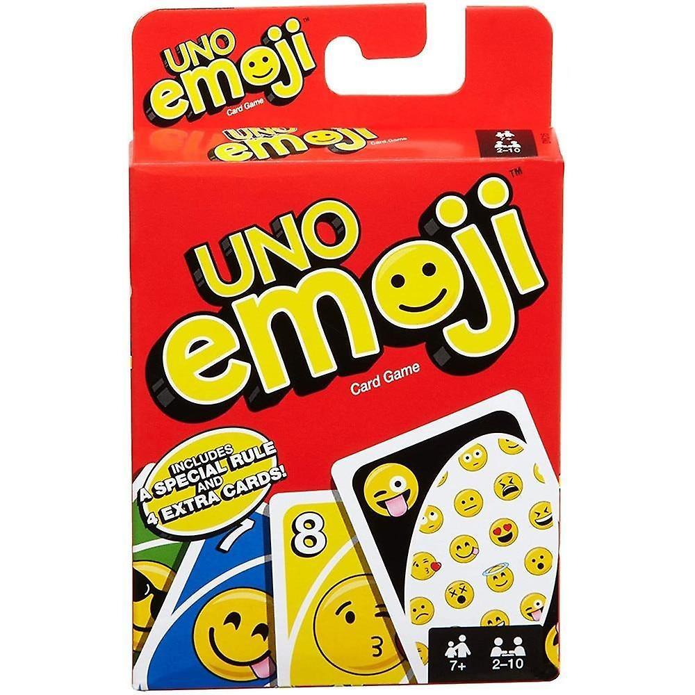 Slowmoose Mattel Games Uno Series Card For Family Party Board Classic Fun Poker Playing UNO Emoji