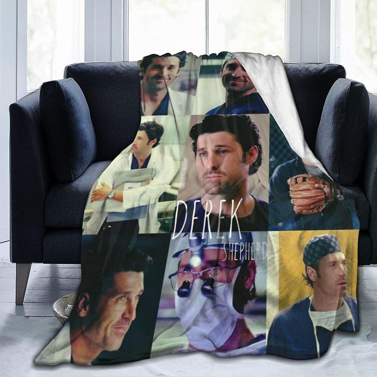 Kerota Soft Plush Throw  Derek Shepherd McDreamy Fleece s for Sofa Bed Travel 60"x50" 60x50in 150x125cm