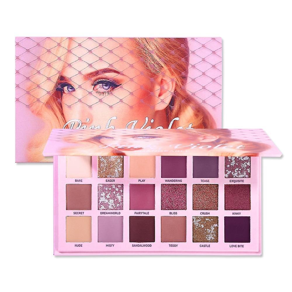 Slowmoose Waterproof And Sweat Proof, Long-lasting Changeable- Pink/violet Eye Shadow