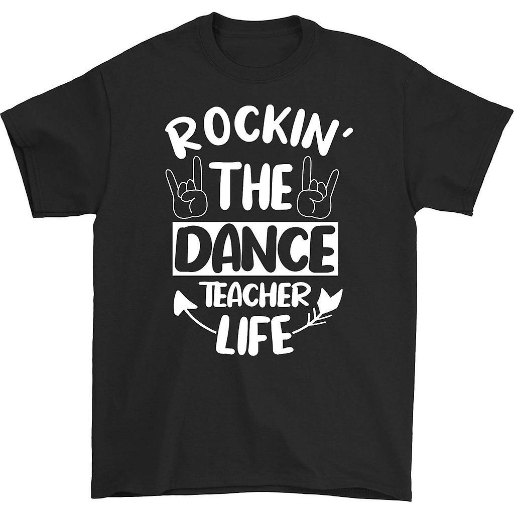 HISHARK Rockin' the dance teacher life 90s t-shirt Black M