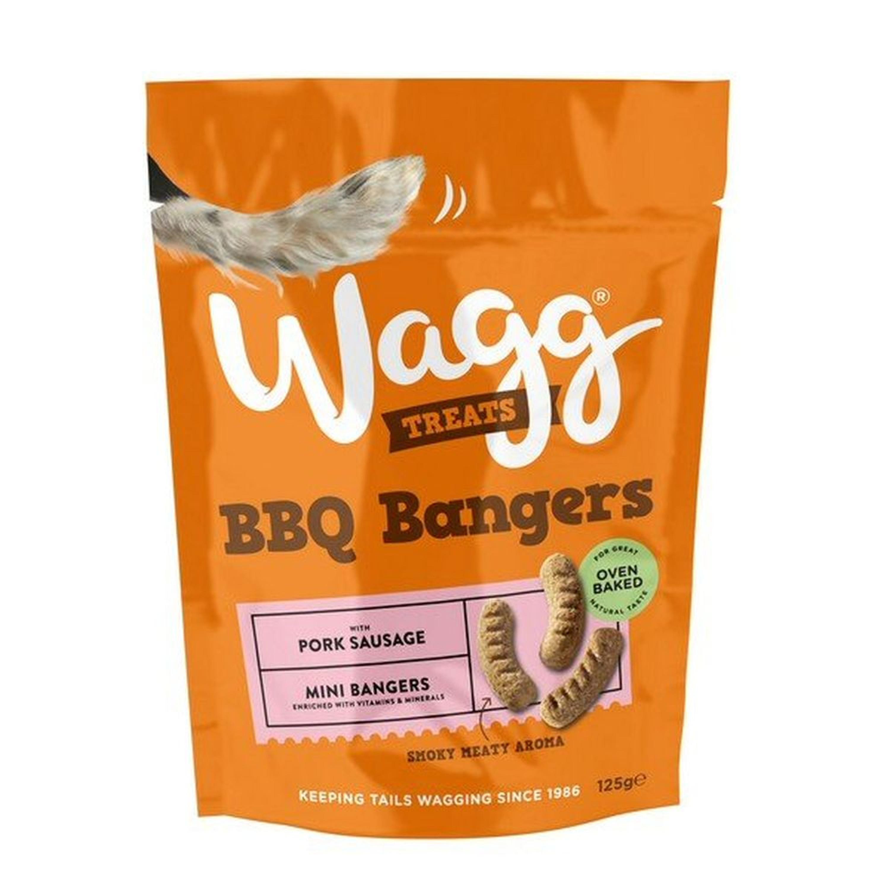 Wagg BBQ Bangers Treats 125g For Dogs