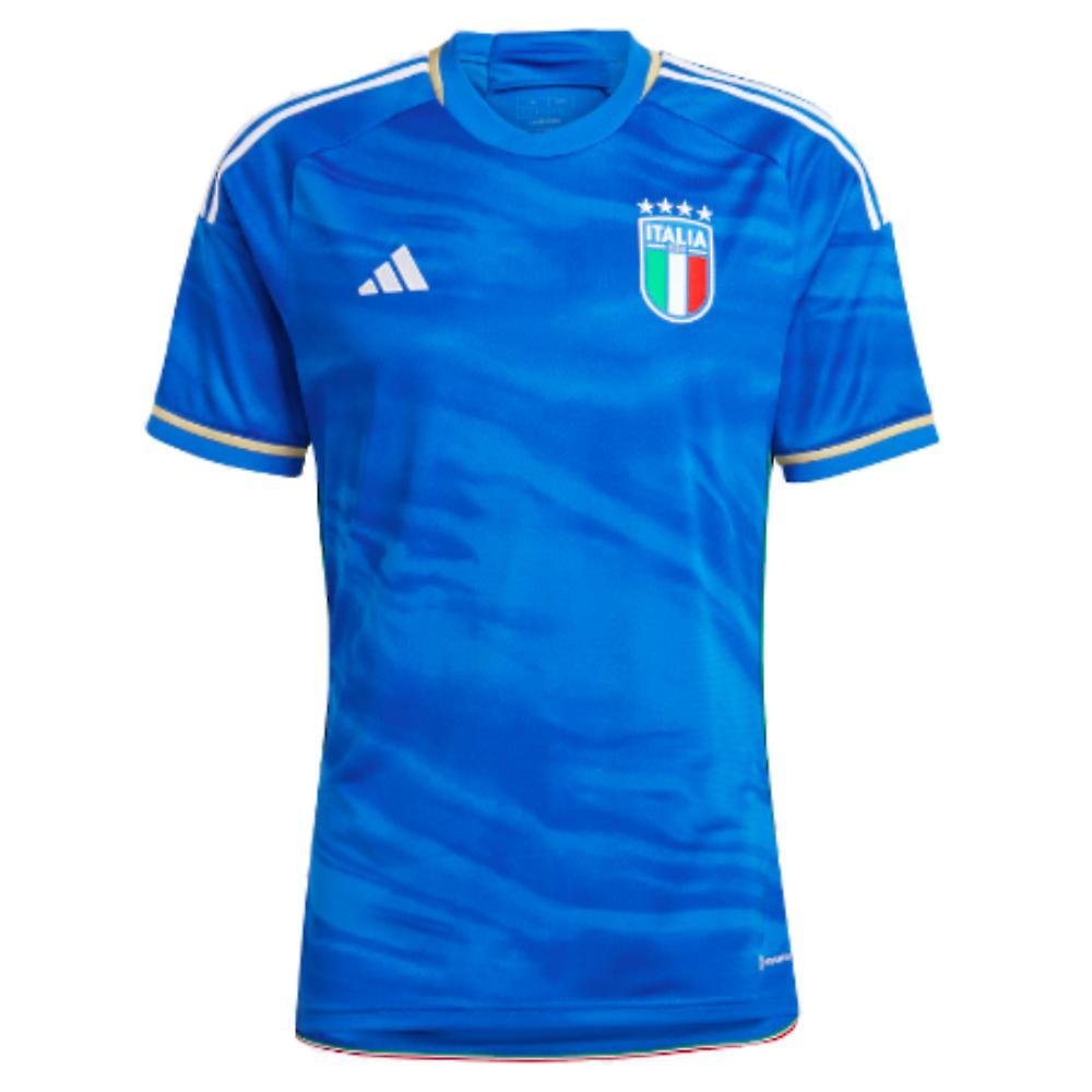 Adidas 2023-2024 Italy Home Shirt Blue Large 42-44 inch Chest