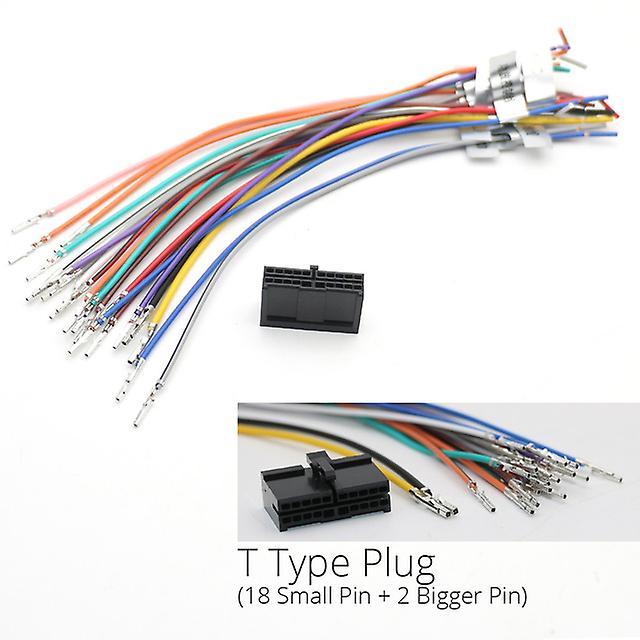 Bluetooth Transmitters 20 Pin Cross T Type Plug Connector Wiring Harness Cable For Jensen Parrot Radio Multimedia Player Car Sockets Modified Diy T...