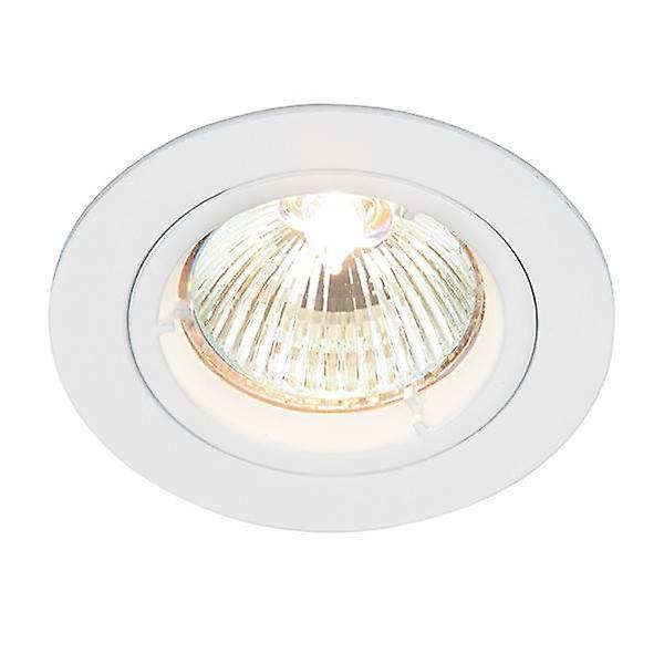 Saxby Lighting Cast 1 Light Recessed Downlight Gloss White, GU10