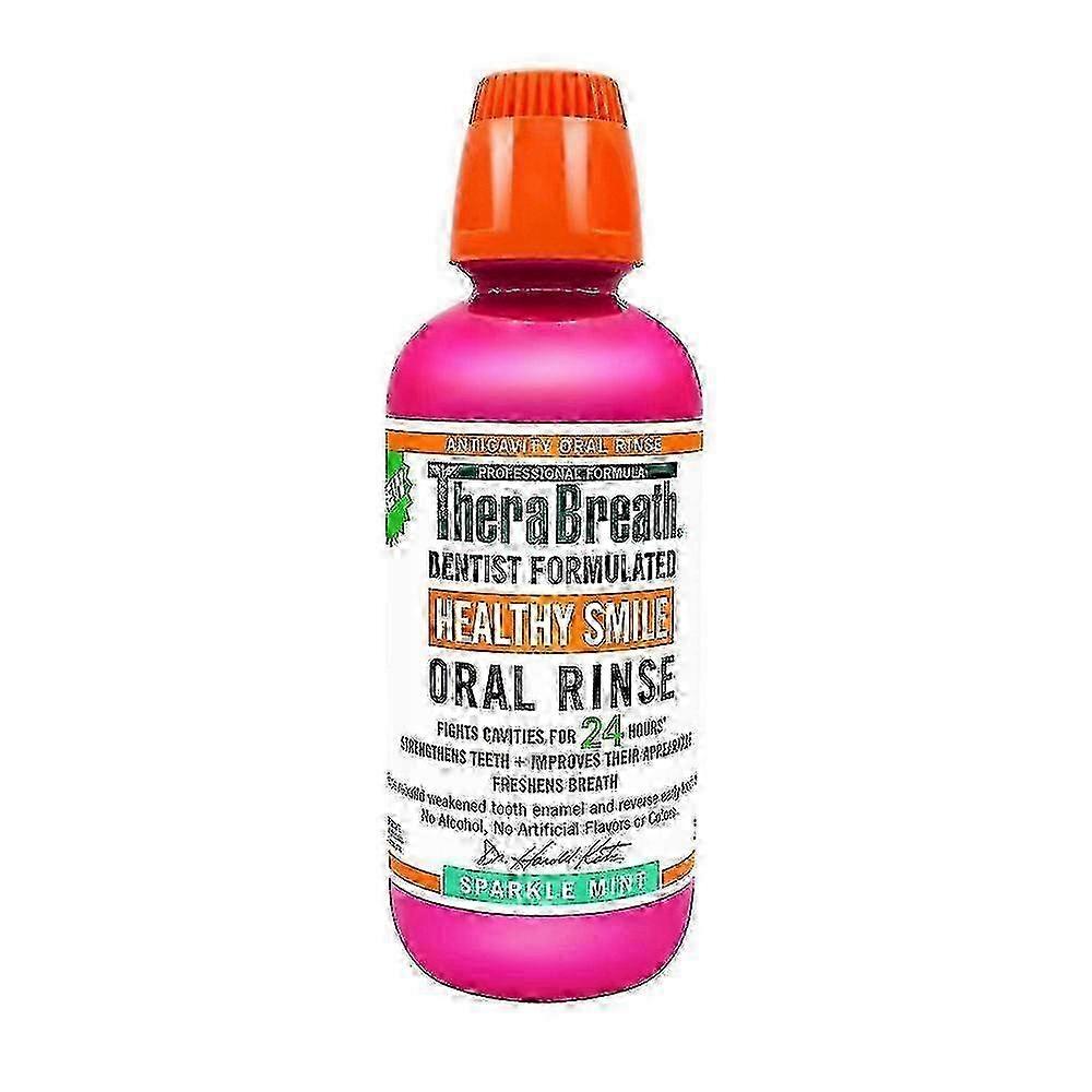 Therabreath Healthy Smile Oral Rinse, Sparkle Mint, 16 Oz