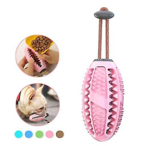 Tianzun Dog Toothbrush Stick Dog Toy Ball Dog Chew Toy For Average Chewers Tough Dog Dental Chew Toy For Dental Care Pink