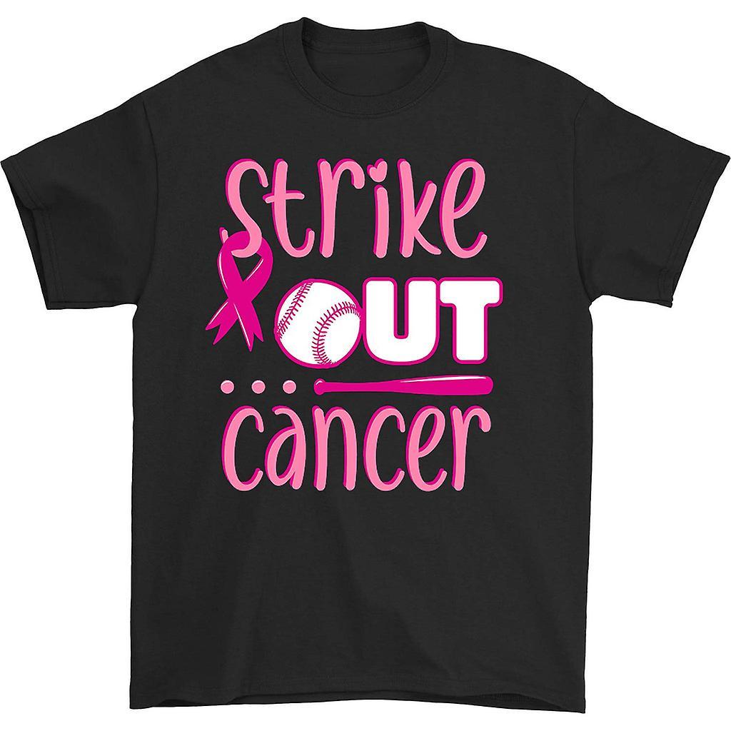 HISHARK Strike out cancer t-shirt Black L