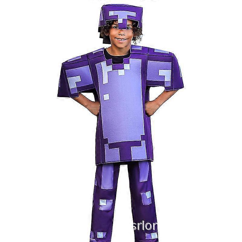 Sssxv My World Minecraft Diamond Armor Series Cosplay Game Character Performance Costume M