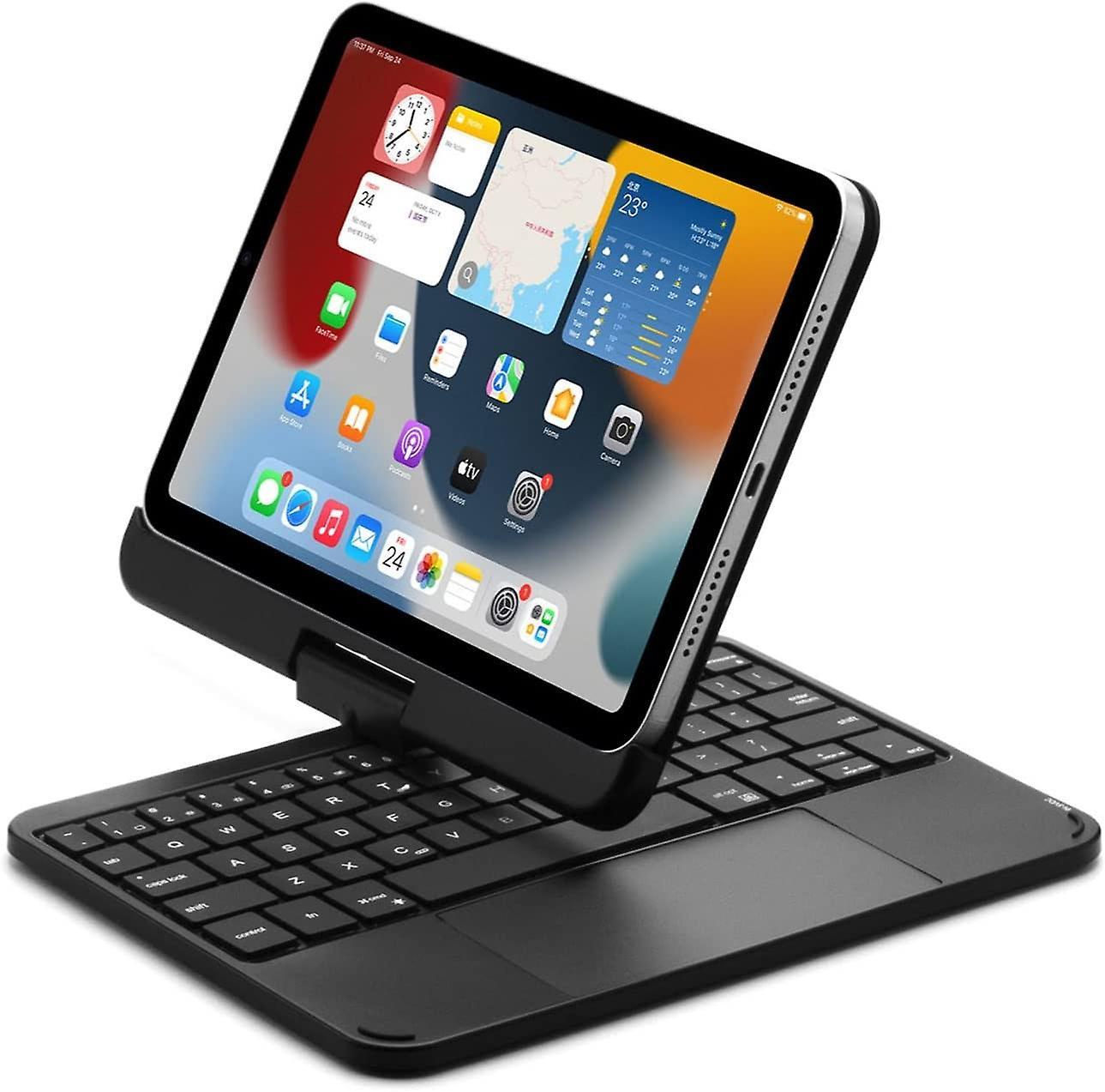 Timoom Ipad Mini 6 Magnetic Case With Keyboard 8.3 Inch 6th Generation 360 Rotatable Touchpad Backlit Keyboard Slim Protective Cover Folio Trackpad...