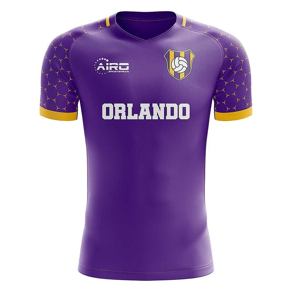 Airo Sportswear 2023-2024 Orlando Home Concept Football Shirt - Adult Long Sleeve Purple XXL 50-52 inch Chest (124/136cm)