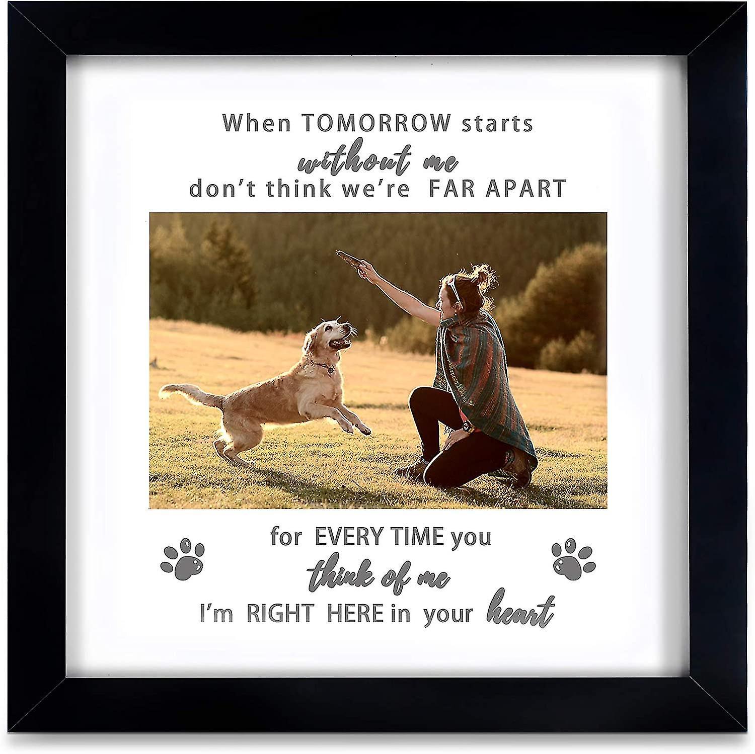 Tianzun Dog Memorial Picture Frame, Pet Memorial Picture Frame For Pet Loss Of Gift, Dog Remembrance Frame Dog Or Cat