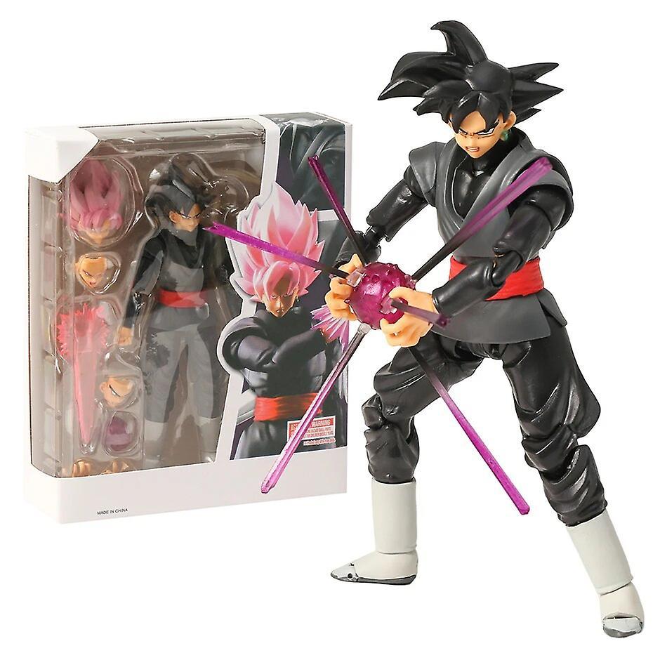 Begleri SHF Dragon Ball Super Saiyan Rose Goku Black 6" Action Figure Collection Brinquedos Model Toy Desktop Doll 15cm box