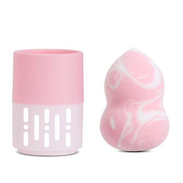 Slowmoose Makeup Foundation Sponge Cosmetic Puff Powder, Smooth Beauty Marbling Blender Sakura-1-set