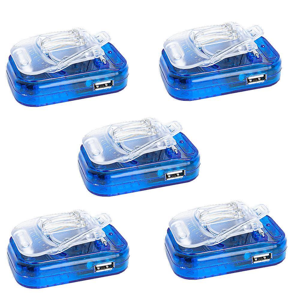 Centenex Electronics 5 Pack Mini Small Universal Battery Charger w/ USB Port 3.7V 200mAh~3000mAh