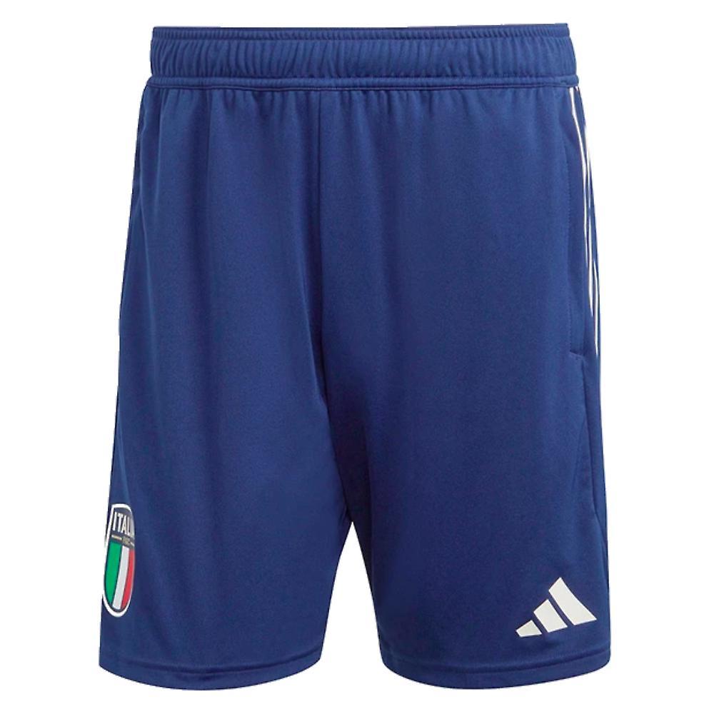 Adidas 2023-2024 Italy Training Shorts (Dark Blue) Navy Medium 34 inch Waist