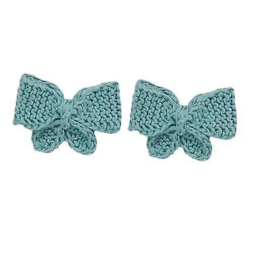 Slowmoose Girls Bow Tie Hair Clips- Beautiful Hand Made Kids Accessories Free Size / Cotton