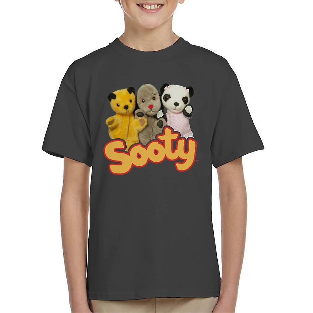 Sooty Sweep & Soo Kid's T-Shirt Charcoal Large (9-11 yrs)