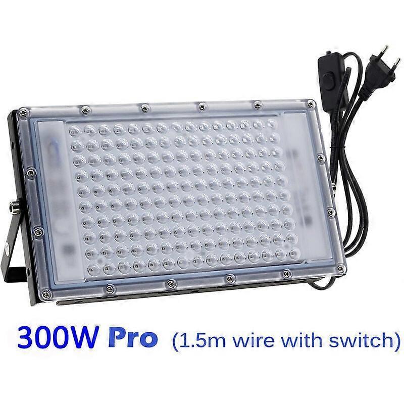 Zhiyi UV LED Projector 300W Black Light IP65 Waterproof, Ultraviolet LED Lamp, Effect Lighting for Aquarium, Party, Fluorescent Painting, Fluoresce...