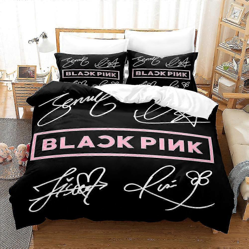 Unbrand B08 Blackpink 3d Printed Bedding Set Duvet Cover Quilt Cover Pillowcase Kids Gift WHBYV AU DOUBLE 180x210cm