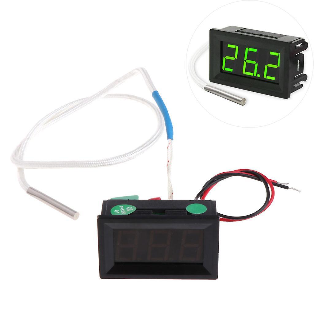 Unbrand Xh-b310 Industrial Digital Thermometer 12v Temperature Meter K-type Thermocouple Green