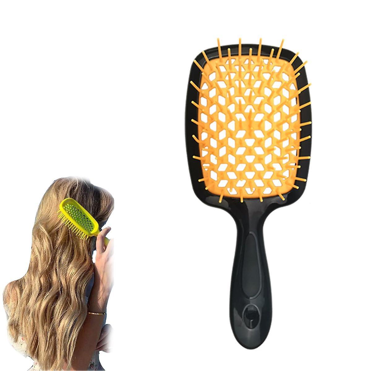 Frusde Lixera Detangling Hair Brush, 2023 New Detangling Hair Brush, Detangling Brush For Curly Hair, Detangling Brush Removes Tangles Orange