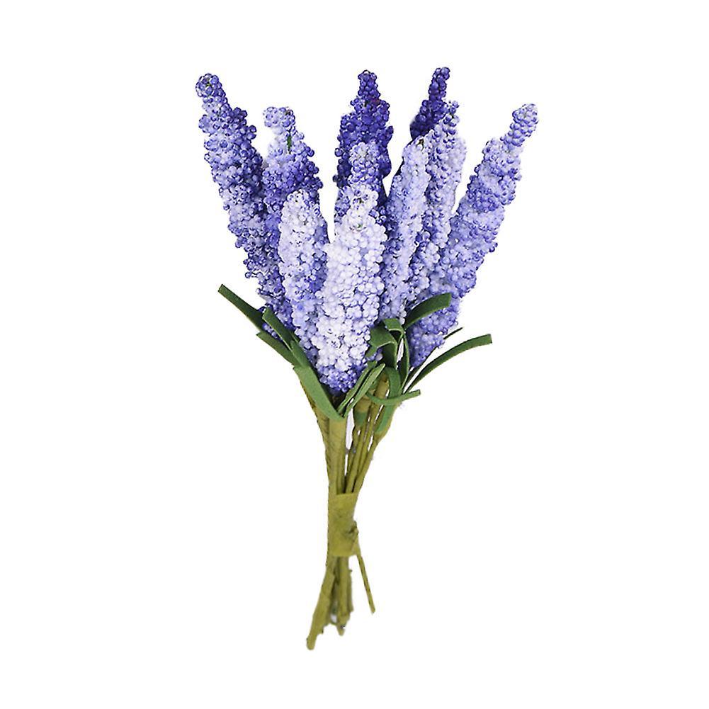 Wilitto 10Pcs/Bouquet Artificial Hyacinth Flower DIY Crafts Wedding Home Floral Decor Purple