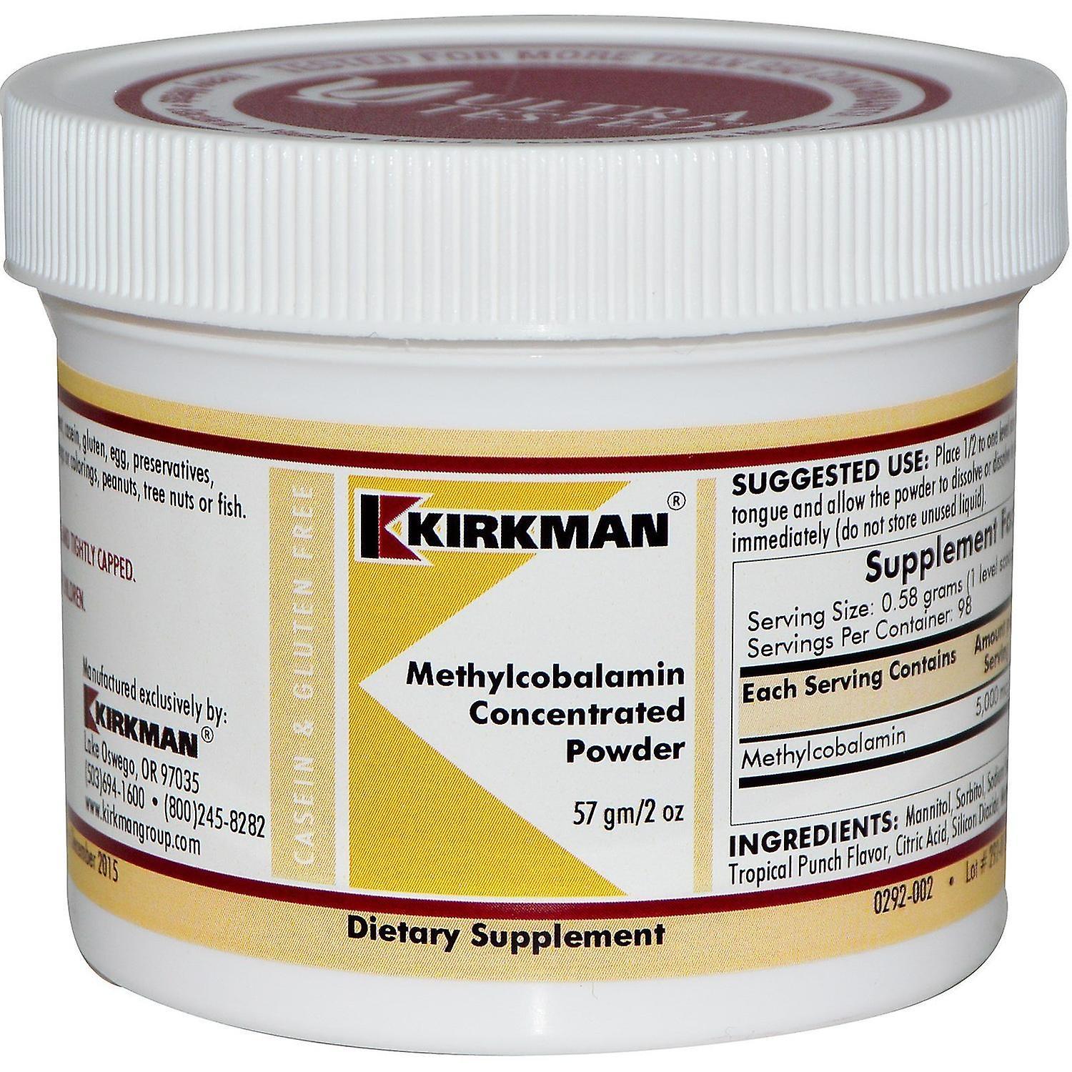 Kirkman Labs, Methylcobalamin Concentrated Powder, 2 oz (57 g)