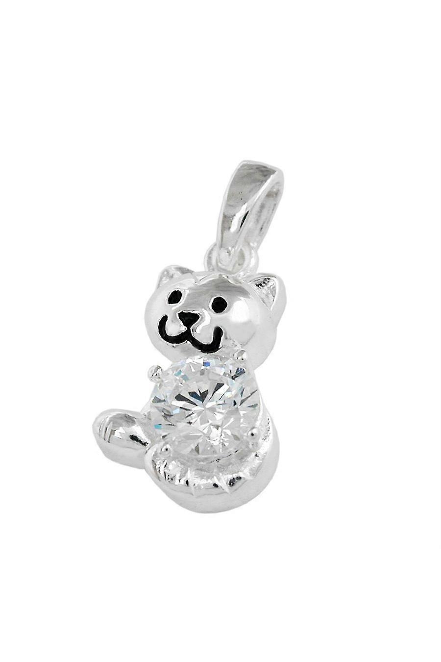 Gallay Pendant Cat With Zirconia Silver 925 - Gl91695