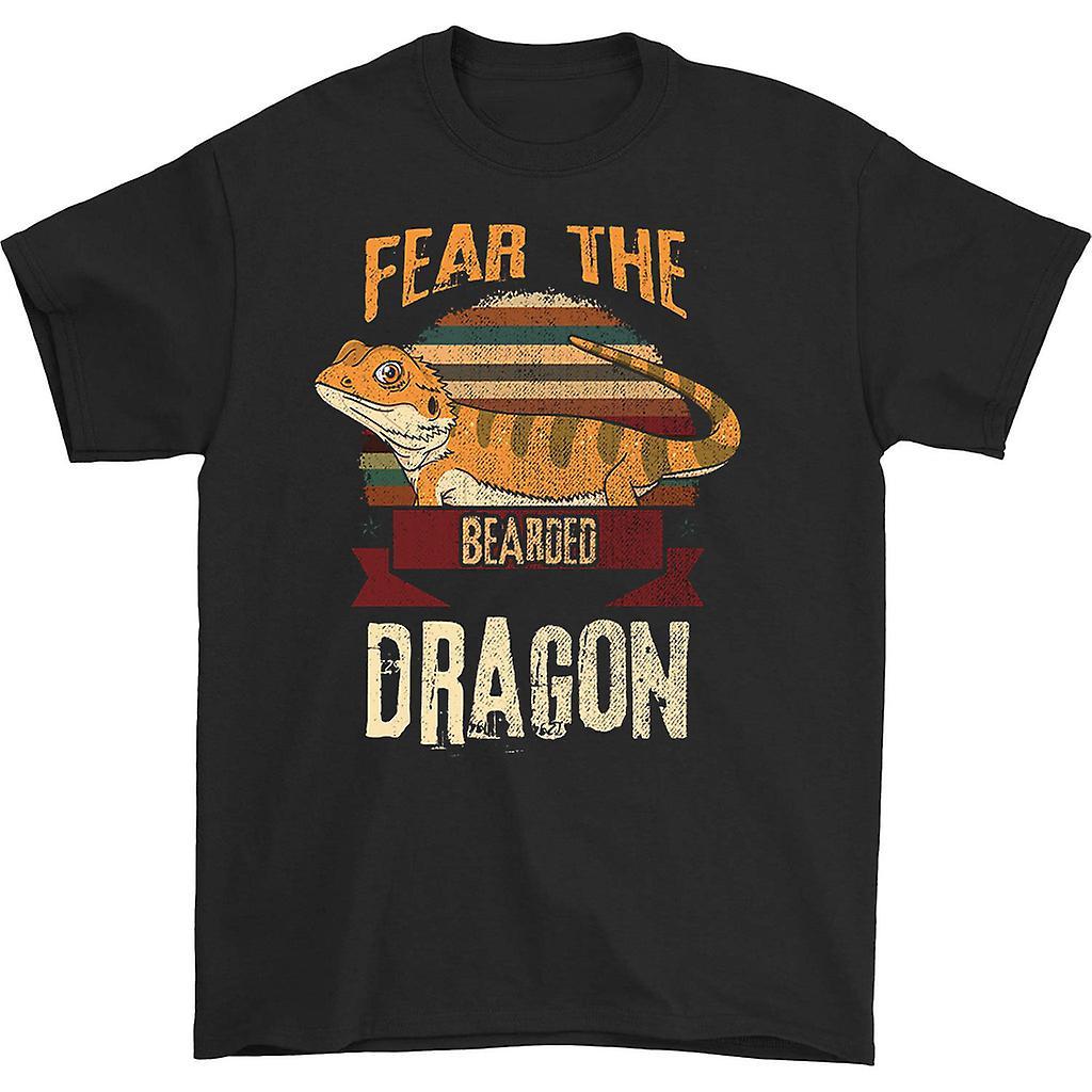 HISHARK Fear the bearded dragon t-shirt black XXL