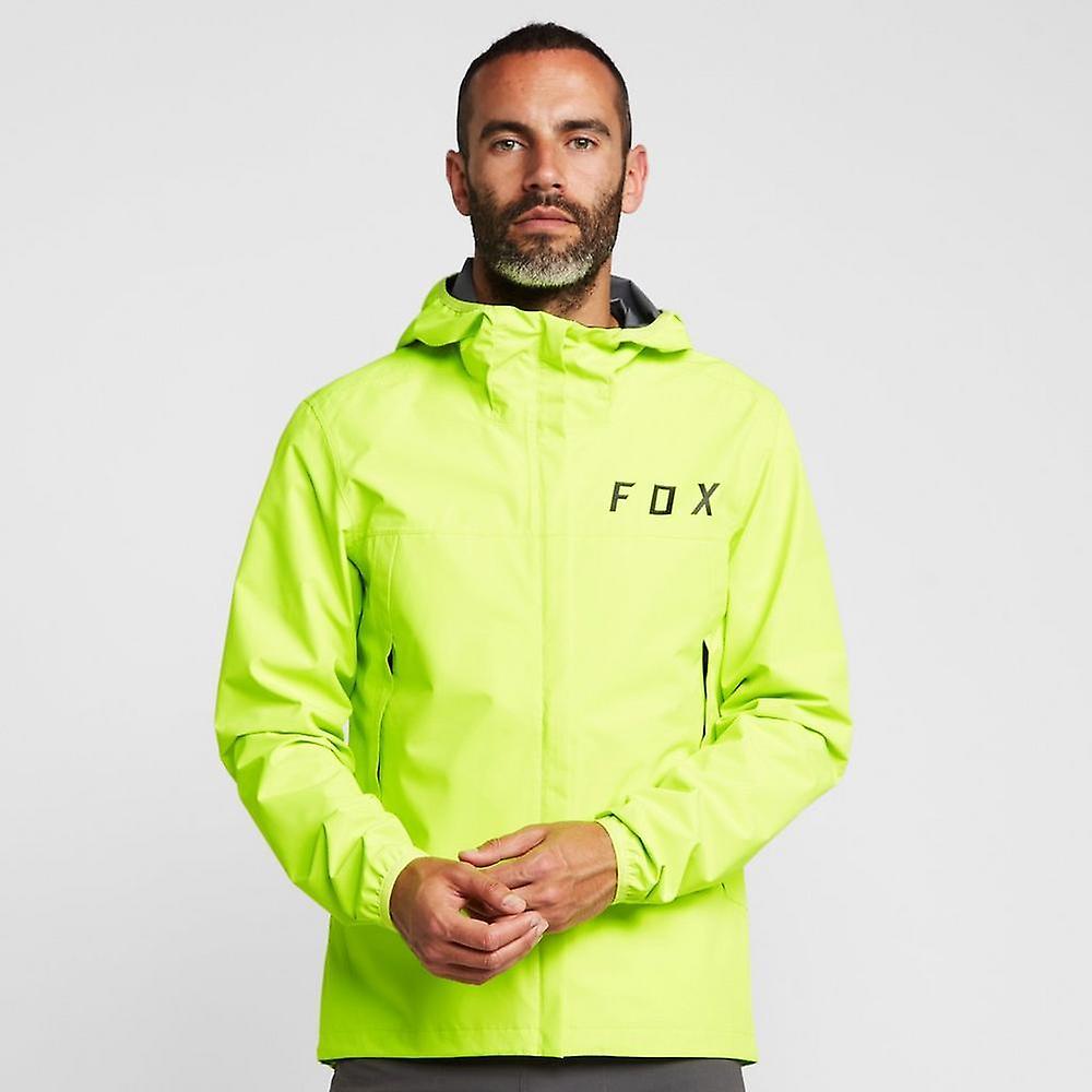 Fox Cycling Men's Ranger 2.5-Layer Water Jacket, Travel Essentials Yellow