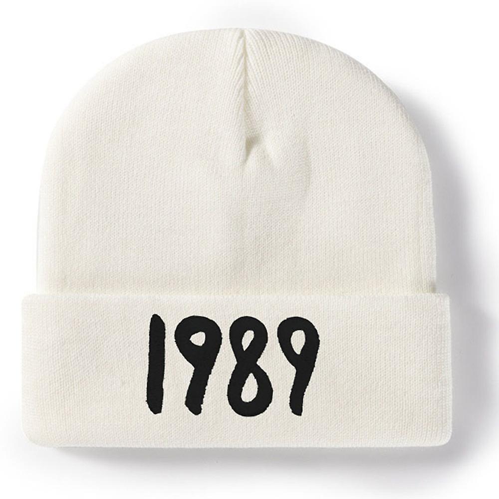 Bestdaily Taylor Swift 1989 Embroidered Skull Beanie Hat Mens Womens Knitted Ski Stretch Winter Warm Beanie Cap Skateboard Hip Hop Swiftie Fans Gif...