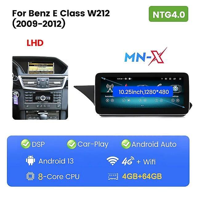 Sanxing Android All In One Car Intelligent System for Mercedes Benz E Class W212 E200 E230 E260 E300 S212 2009-2016 Carplay BT WIFI 4G 10.25 64G NT...